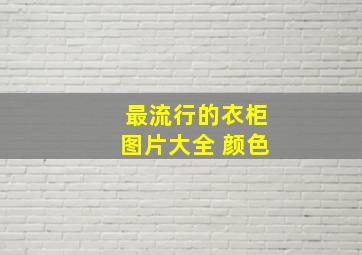 最流行的衣柜图片大全 颜色